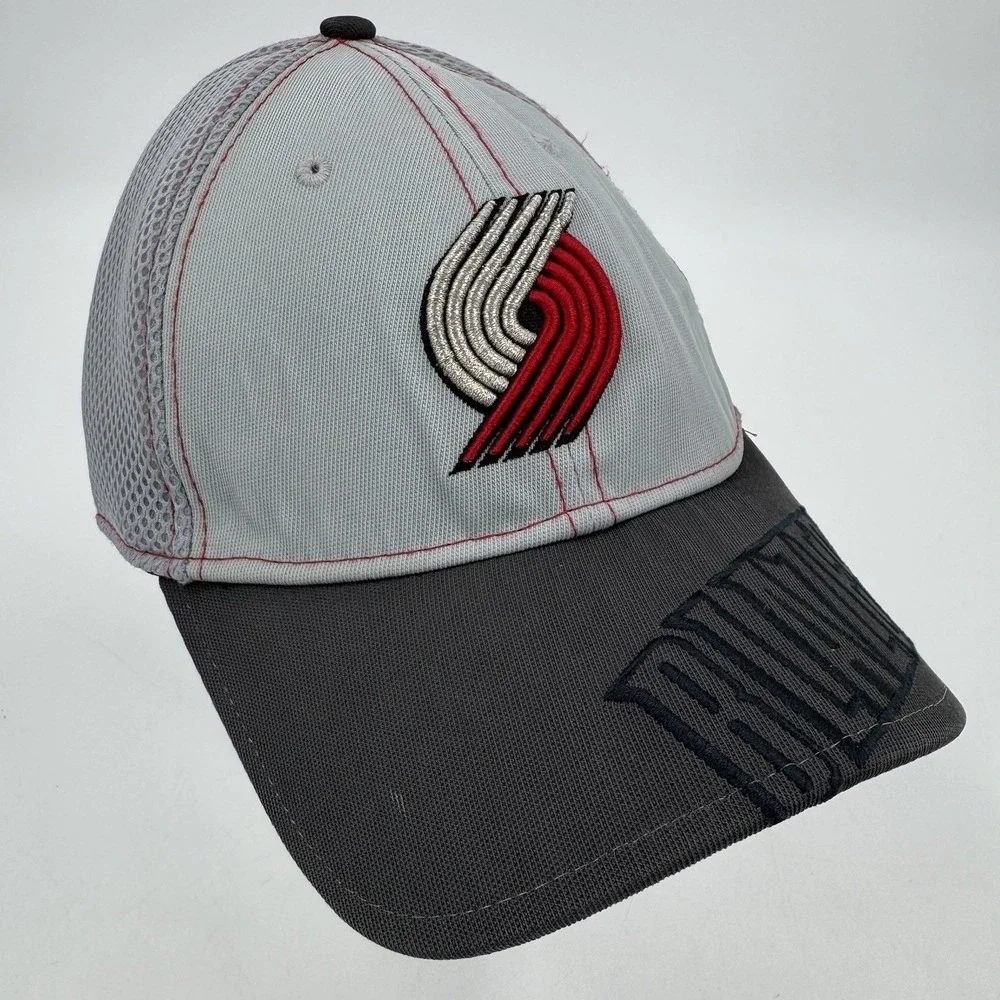 Portland Trail Blazers New Era‎ Gray 39THIRTY Flex Hat Size Large - X Large